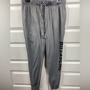 Billabong Loungewear Men's Grey Joggers Size Small Relax Stretching